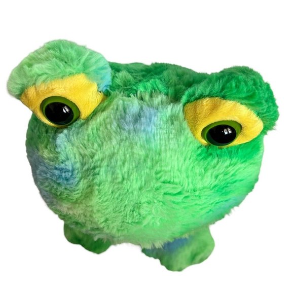 Dan Dee Collectors Choice Frog Plush 13” Green Blue Stuffed Animal Toy - Picture 8 of 10